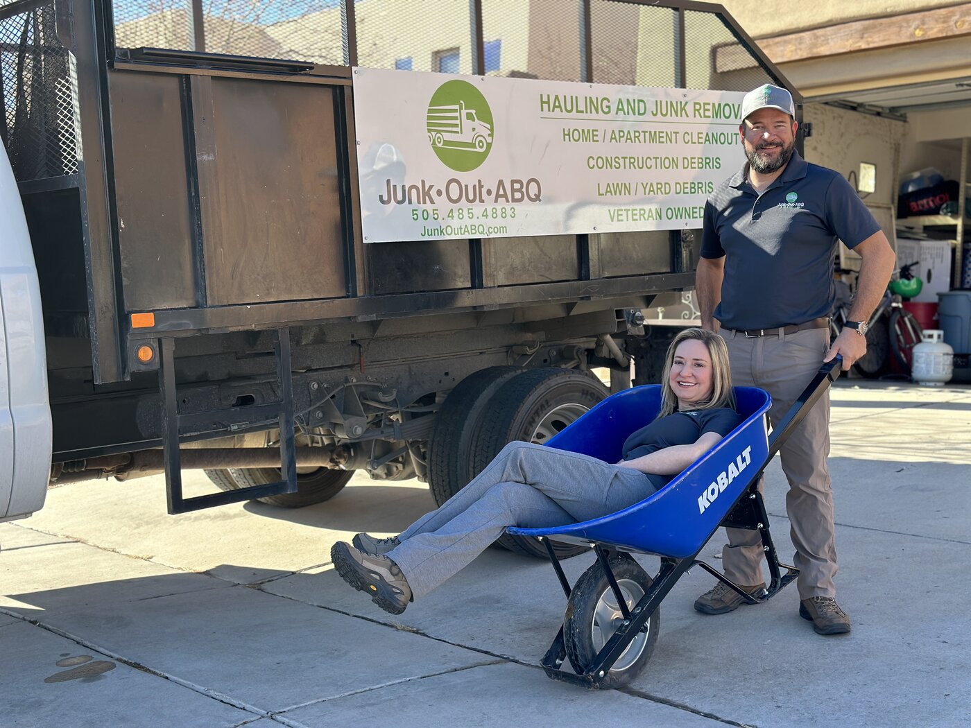Bo and Kimberly Knox — owners of Junk Out ABQ